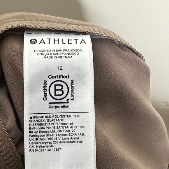 ATHLETA Endless High Rise Cargo Pant Rustic Beige Tan Sz 12 {JJ47} - Picture 6 of 7